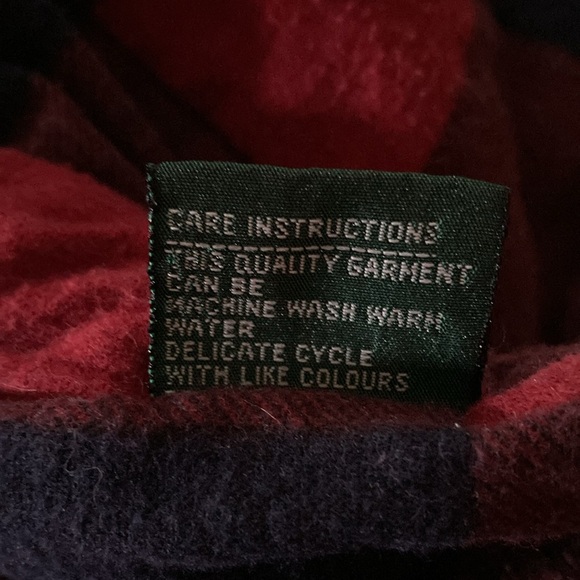 Eagles Ridge Outfitters mens 1X canvas gray vest, red black flannel lining - Picture 6 of 10